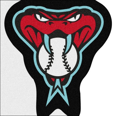 MLB Arizona Diamondbacks 30"x33" Snake Logo Mascot Rug