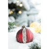 Syemin Decorative Objects Christmas Ball Ornaments Glass Decorative Hanging Ball Christmas Tree Ornaments Set of 4, Red, 4.7"*4.7"*4.7" - 3 of 4