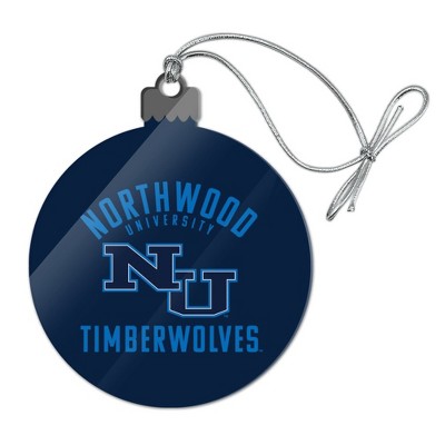 Northwood University Timberwolves Logo Acrylic Christmas Tree Holiday Ornament