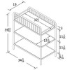 Little Seeds Monarch Hill Ivy Gold Metal Changing Table - 3 of 4
