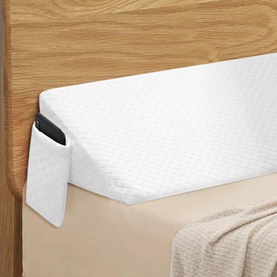 YEERSWAG Queen Size Headboard Pillow Bed Filler Support Foam Wedge Pillow White