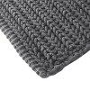 SEVOBAL Bathroom Rugs Bath Mat Rug Home Decor Carpet Shower Mat Home Decor Chenille Chain Stitch for Shower Room Bathroom Home, Gray, 30"*20"*0.5" - 4 of 4