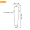 Unique Bargains Metal DIY Blankets Crafts Brooch Making Home Sewing Large Safety Pins 60 Pcs - 2 of 4