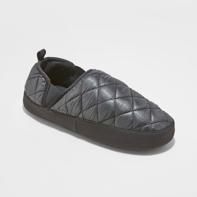 mens quilted slippers