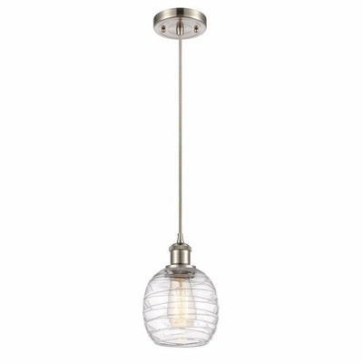 Belfast - 1 Light Cord Hung Mini Pendant In Industrial Style-9 Inches Tall and 6 Inches Wide