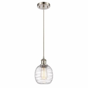 Belfast - 1 Light Cord Hung Mini Pendant In Industrial Style-9 Inches Tall and 6 Inches Wide - 1 of 1