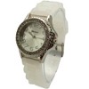 Olivia Pratt Every Day Thin Band Silicone and Rhinestones Colorful Women Watch - image 2 of 4