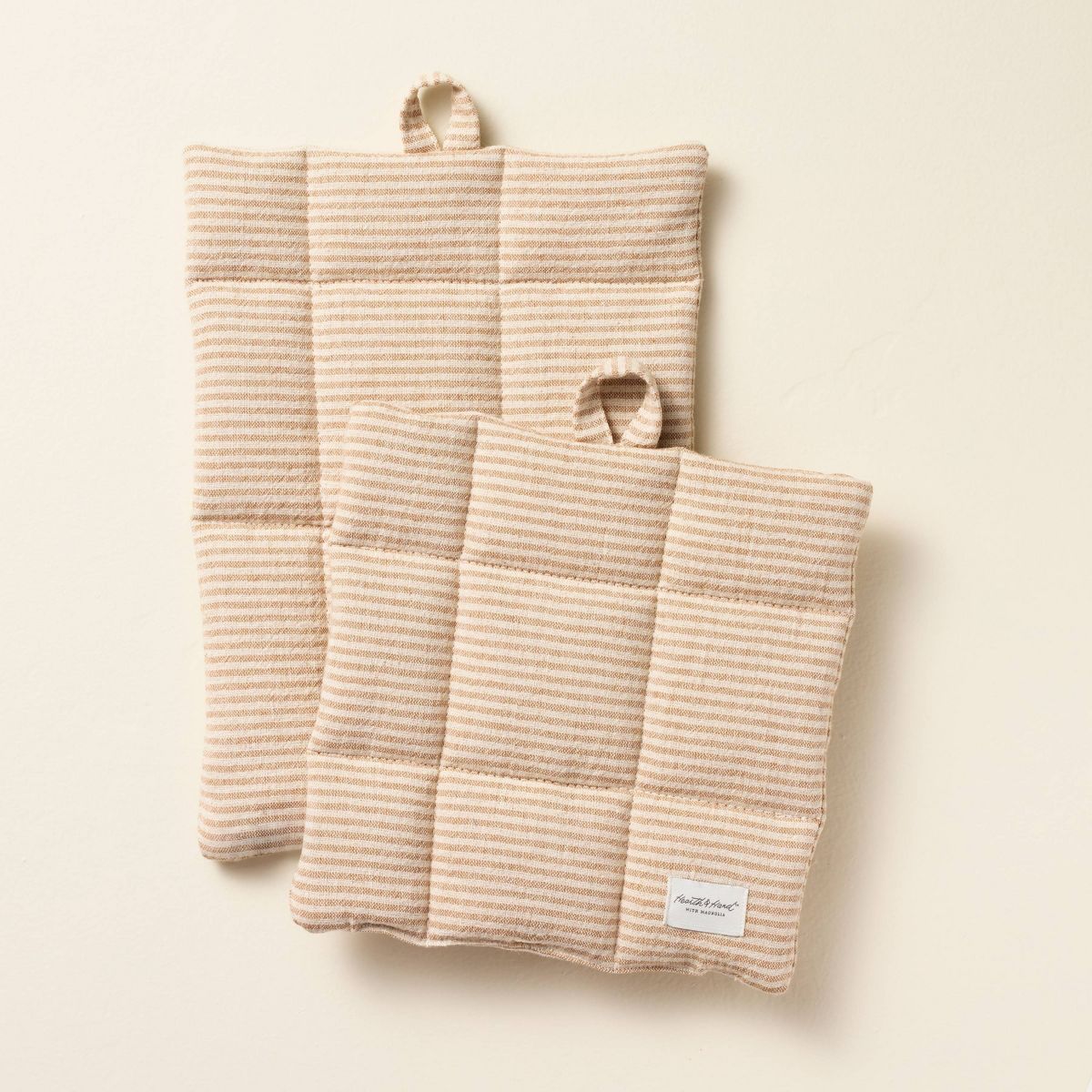 Pot Holder Natural Stripe - Hearth & Hand™ with Magnolia