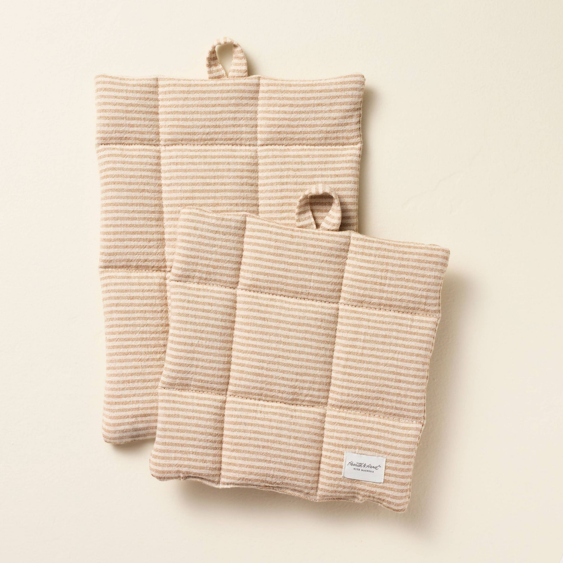 Pot Holder Natural Stripe - Hearth & Hand™ with Magnolia