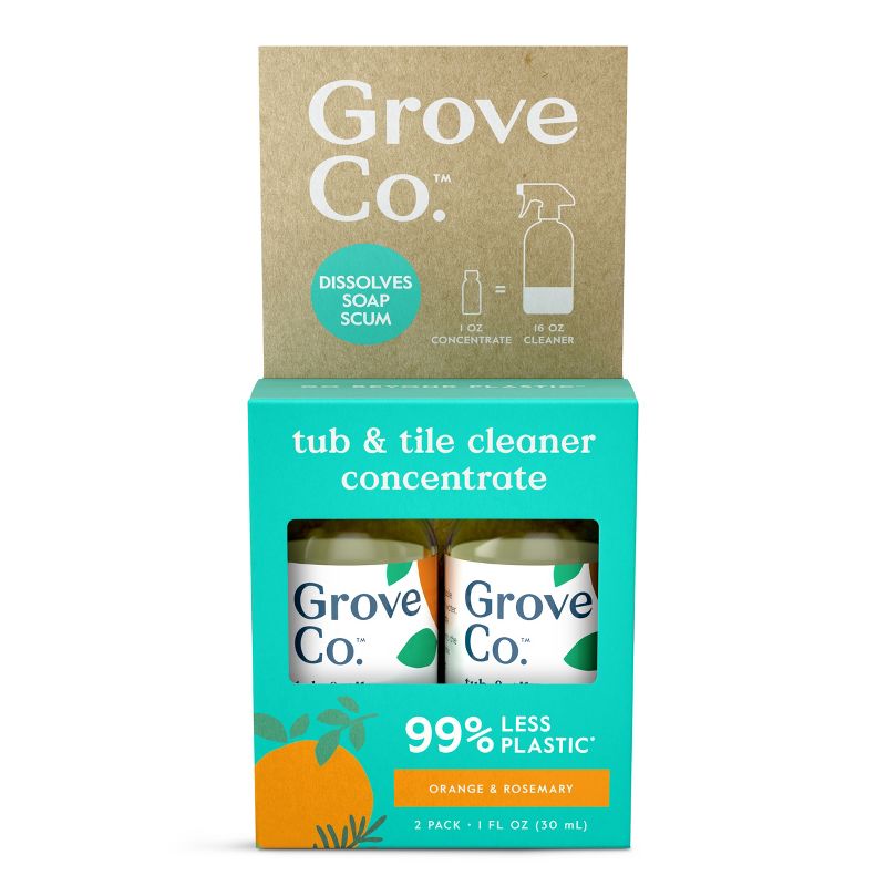 Grove Co. Orange &#38; Rosemary Tub &#38; Tile Cleaner Concentrate - 2 fl oz, 1 of 7