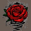 Women's Design By Humans Rugged Rose By Adamzworld Racerback Tank Top - 2 of 3