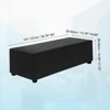 Unique Bargains Stretchy Soft Comfortable Rectangular Foot Stool Cover - 2 of 4