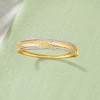 Ross-Simons 0.25 ct. t.w. Diamond Bangle Bracelet in 18kt Gold Over Sterling - 3 of 4
