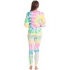 Just Love Women's Tie Dye Two Piece Thermal Pajama Set - Waffle PJ Set - 3 of 3