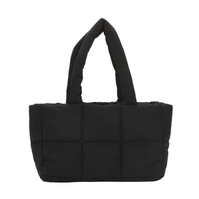 Peanuts Quilted Puffer Tote Bag with Rubber and PU Badge - image 4