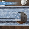 Thin Oriental Washable Rug for Bedroom, Non-Slip Stain Resistant Foldable Large Carpet Pet & Kids Friendly for Dining Room - 4 of 4