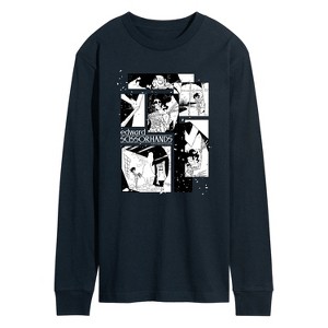 Men's - Edward Scissorhands - Comic Panels Long Sleeve Graphic T-Shirt - 1 of 3