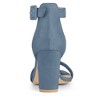 Allegra K Women's Back to College Open Toe Ankle Strap Chunky Heel Sandals - 3 of 4