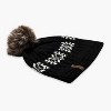 Turtle Fur Leira Beanie - Women's Lambswool Faux Fur Pom Winter Hat - 2 of 3