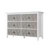 Fluted Dresser for Bedroom with 6 Drawers, 47 In Wide Storage Cabinet,Wooden Storage Cabinet TV Stand for Hallways, Entryways, Easy Assembly - 2 of 4