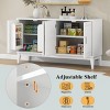 Areol Minimalist Style Storage Cabinet With 4 Doors,Indoor Furniture,Living Room Cabinet With Adjustable Shelf -Maison Boucle - 3 of 4