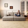MAYEERTY 135" Large Modular Sofa Camel - 135" 6-Seat, Corduroy, Sofa Bed, No Assembly, for Apartment/Living Room - 3 of 4