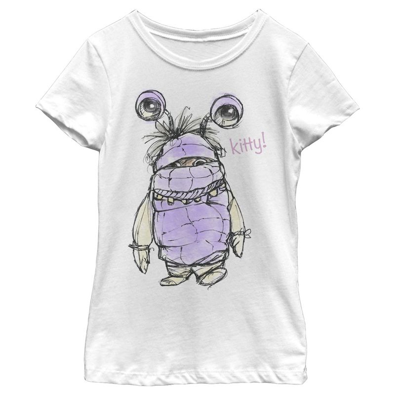 Girl's Monsters Inc Boo Kitty Monster T-Shirt, 1 of 5