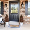 JUJABU 2pcs/Set 2.95FT Red Artificial Boxwood Topiary Trees – Outdoor Porch, Patio Decoration - 3 of 4