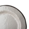 tagltd 9"x9" Veranda Cracked Glazed Solid Wavy Edge Melamine Salad Plate Dishwasher Safe Indoor Outdoor Ivory Set of 4 - 3 of 4