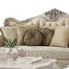 88" Bentley Sofa Fabric/Champagne - Acme Furniture: Victorian-Inspired, Tufted, Rolled Arms - 4 of 4