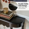 Elegant Black Solid Wood Console Table with Turned Legs for Entryway Storage - 2 of 4