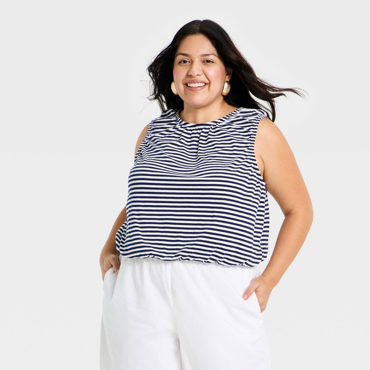 Women's Bubble Hem Tank Top - A New Day™ - thumbnail 8
