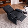 Recliner Chair for Elderly Seniors-Power Reclining Chair with 8-Point Massage & Heating,Chenille Accent Relaxing Chair for Living Room, Bedroom - 3 of 4