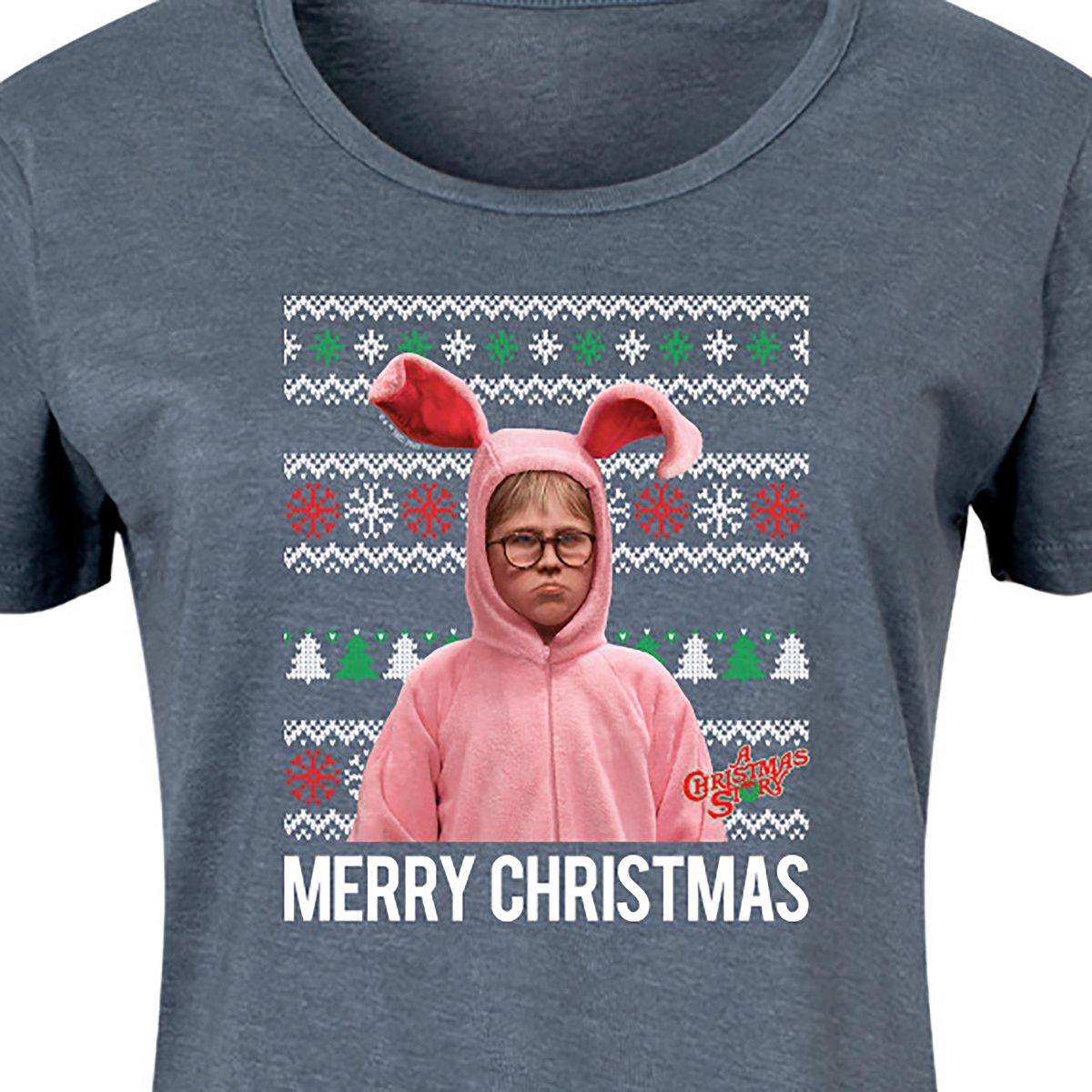 Women's - A Christmas Story - Merry Christmas Graphic T-shirt Dress - thumbnail 2