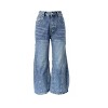 Women's Vintage Wide Leg High Waisted Jeans Fall Loose Fit Retro Denim Casual Long Pants Trousers - 3 of 4