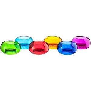 Livevie Elegant Glass T-Lite Votive Decorations - Perfect for Weddings, Home Décor, and Parties (Set of 6) - 1 of 1