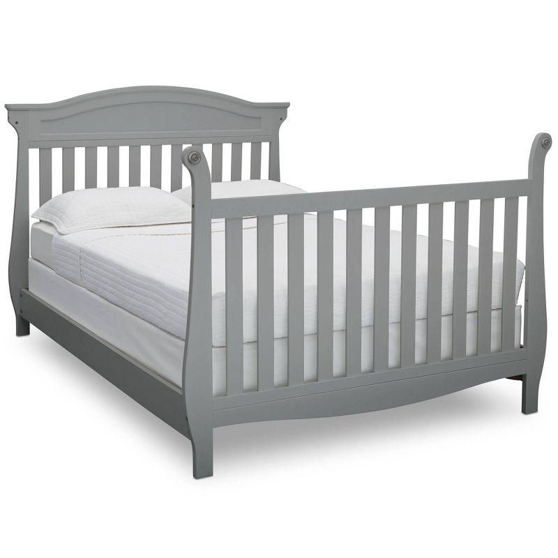 Simmons Kids&#39; SlumberTime Full Size Crib Conversion Rails - Rowen - Gray, 4 of 9