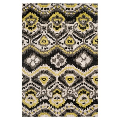 5'1"x7'6" Gracelyn Rug Black/Green - Safavieh