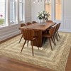 8x10 Large Machine Washable Rug Modern Bordered Living Room Rug Soft Ultra-Thin Braided Print Rug Non Slip Non Shedding Stain Resistant Indoor Carpet - 3 of 4