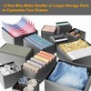 Set of 12 Collapsible Drawer Organizer Bins for Clothes, Closet Organizers and Storage Dividers for Clothing -SpaceAid® - 4 of 4