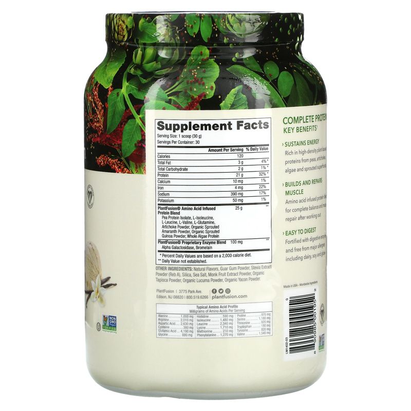 PlantFusion Complete Protein, Protein Powders, 2 of 3