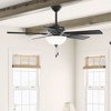 Hunter Swanson 52" Matte Black Lighted Ceiling Fan with Integrated LED and Pull Chain Control - 4 of 4
