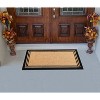 A1HC Natural Coir Doormat with Classic Border Heavy Duty PVC Backing Front Door Entry Mat 24" x 39" - 4 of 4