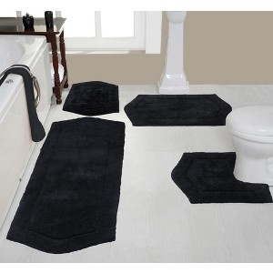 Waterford Collection Cotton Tufted Set of 4 Bath Rug Set - Home Weavers - 1 of 4