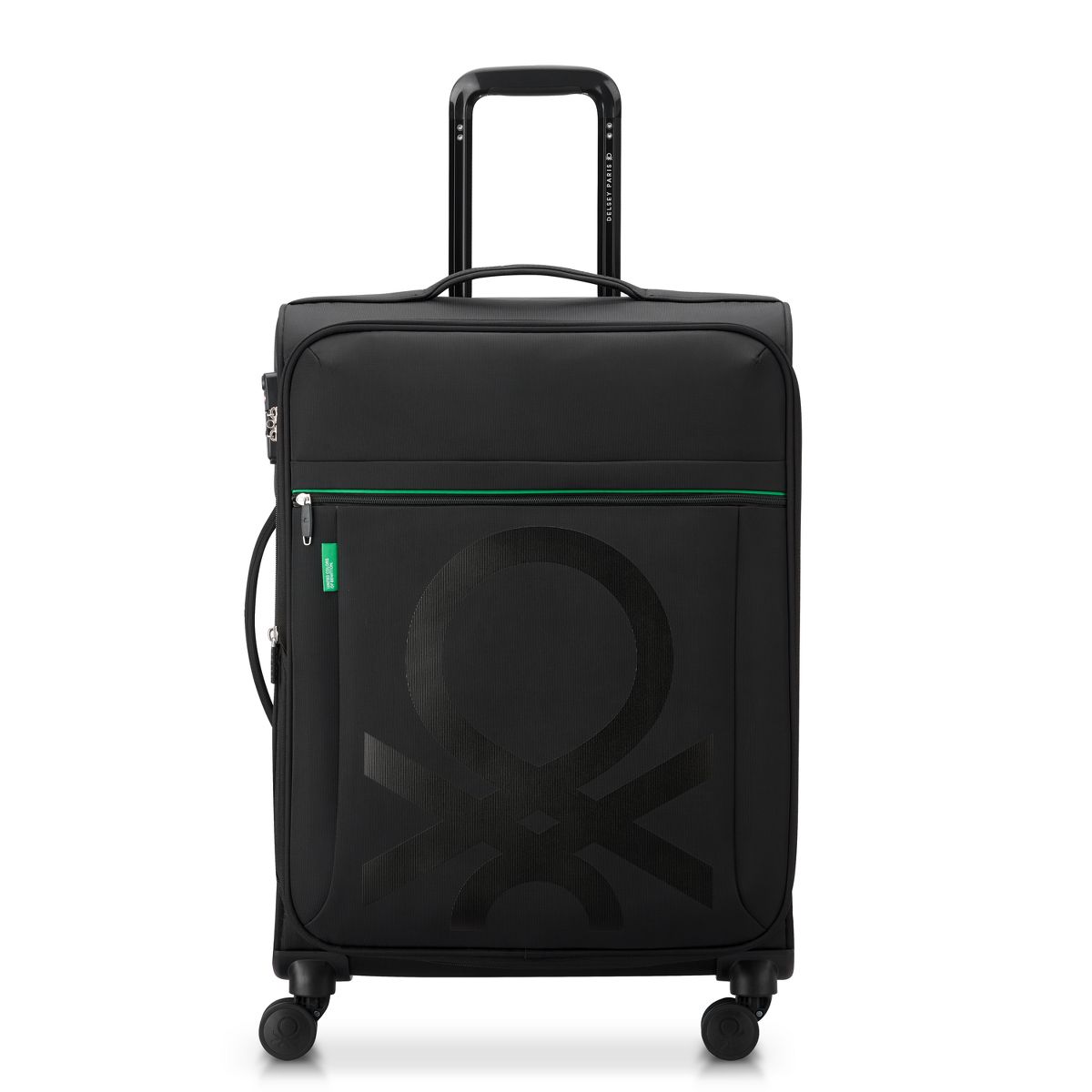 United Colors of Benetton x DELSEY PARIS Medium Checked Color Block 23" Softside Spinner Suitcase