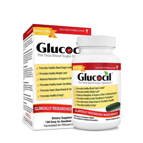 Glucocil The Total Blood Sugar Optimizer - 120 Softgels : Target