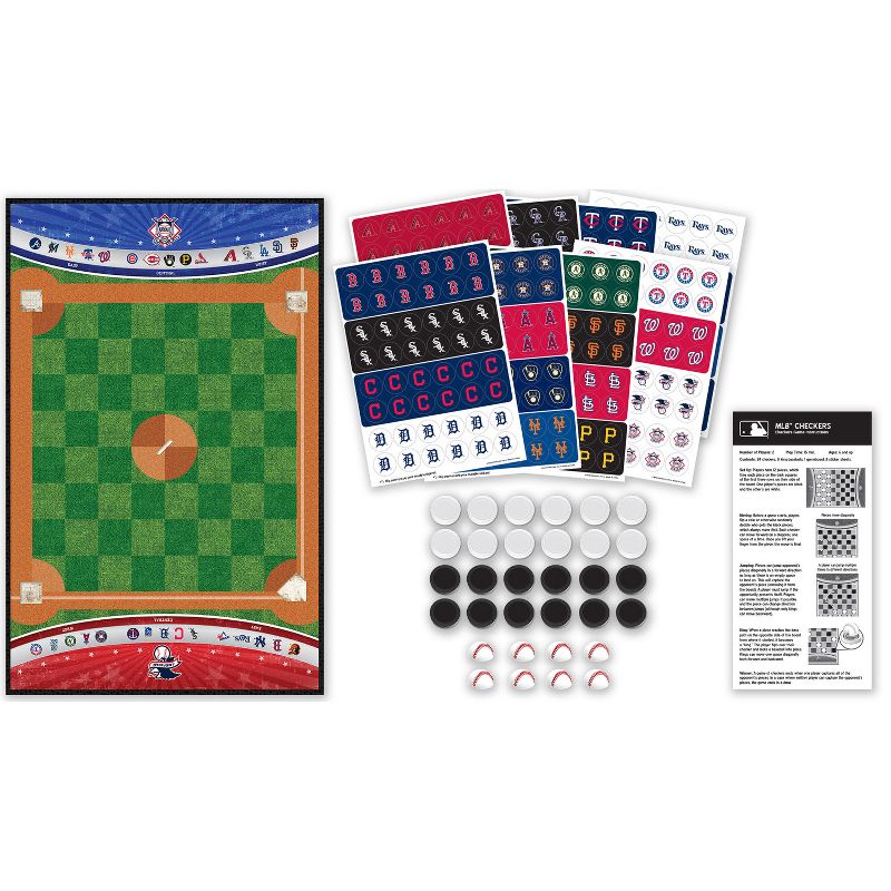 MasterPieces Officially licensed MLB League-MLB Checkers Board Game for Families and Kids ages 6 and Up, 3 of 7