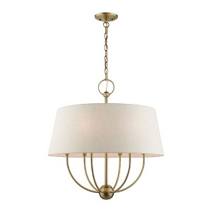 Livex Lighting Cartwright 6 - Light Pendant in  Antique Brass - 1 of 1