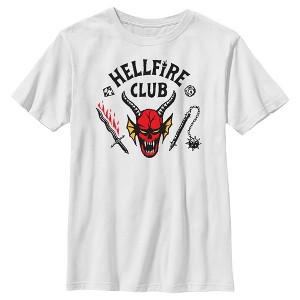 Boy's Stranger Things Welcome to the Hellfire Club T-Shirt - 1 of 4