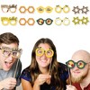 Big Dot of Happiness Sukkot Glasses - Paper Card Stock Sukkah Holiday Photo Booth Props Kit - 10 Count - 2 of 4